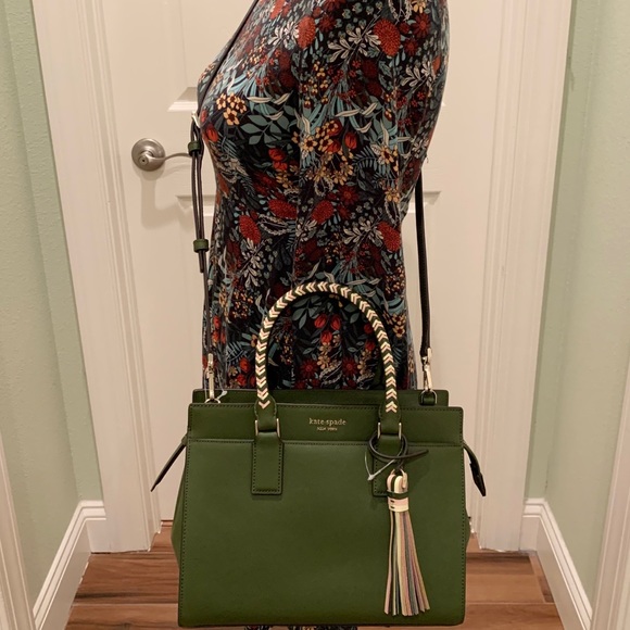 kate spade Handbags - Kate spade medium satchel Cameron woven crossbody